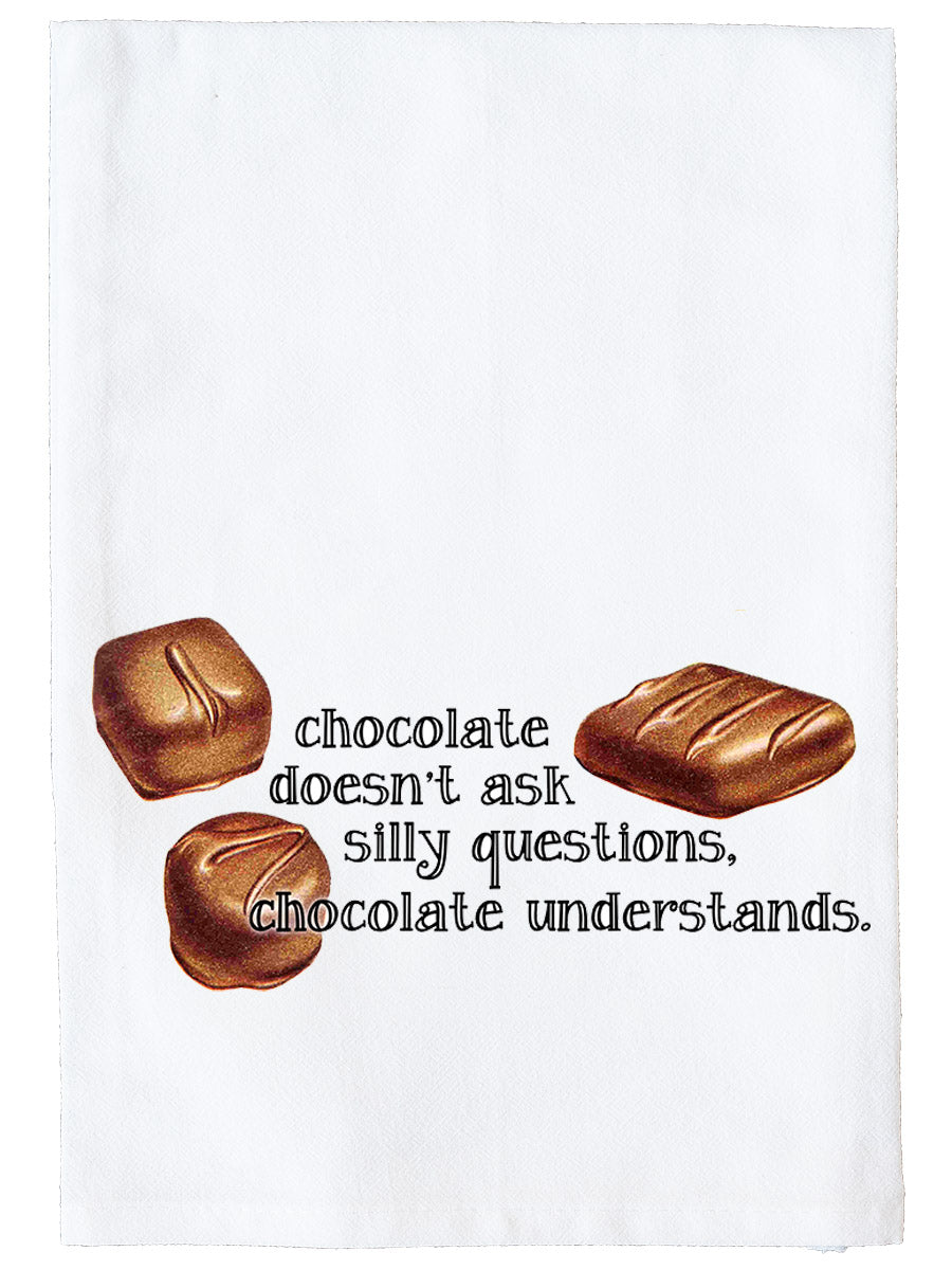 Chocolate Doesn't Ask Kitchen Towel