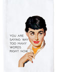 Way too many words Kitchen Towel