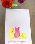 Hanging with my Peeps Kitchen Towel