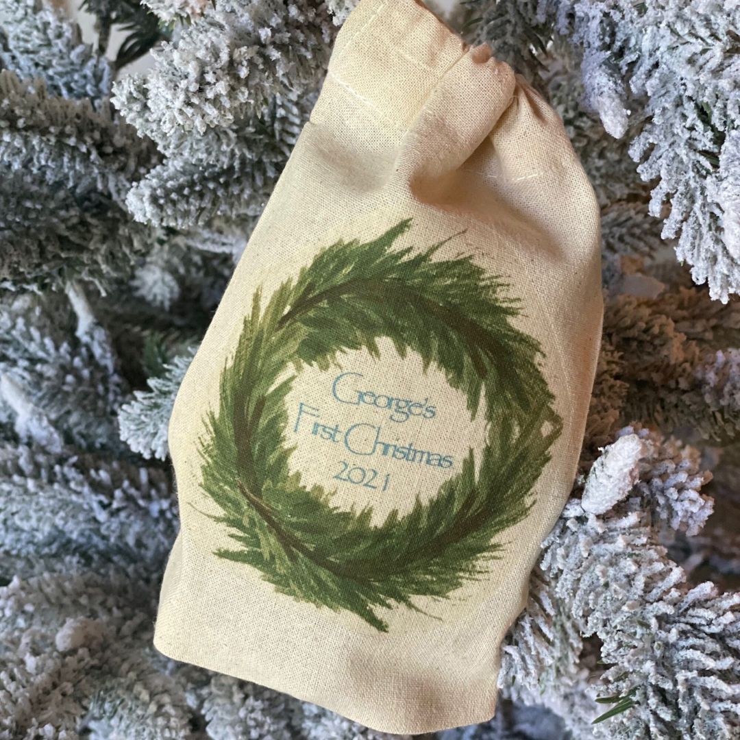 Baby 1st Christmas Llama Personalized Ornament