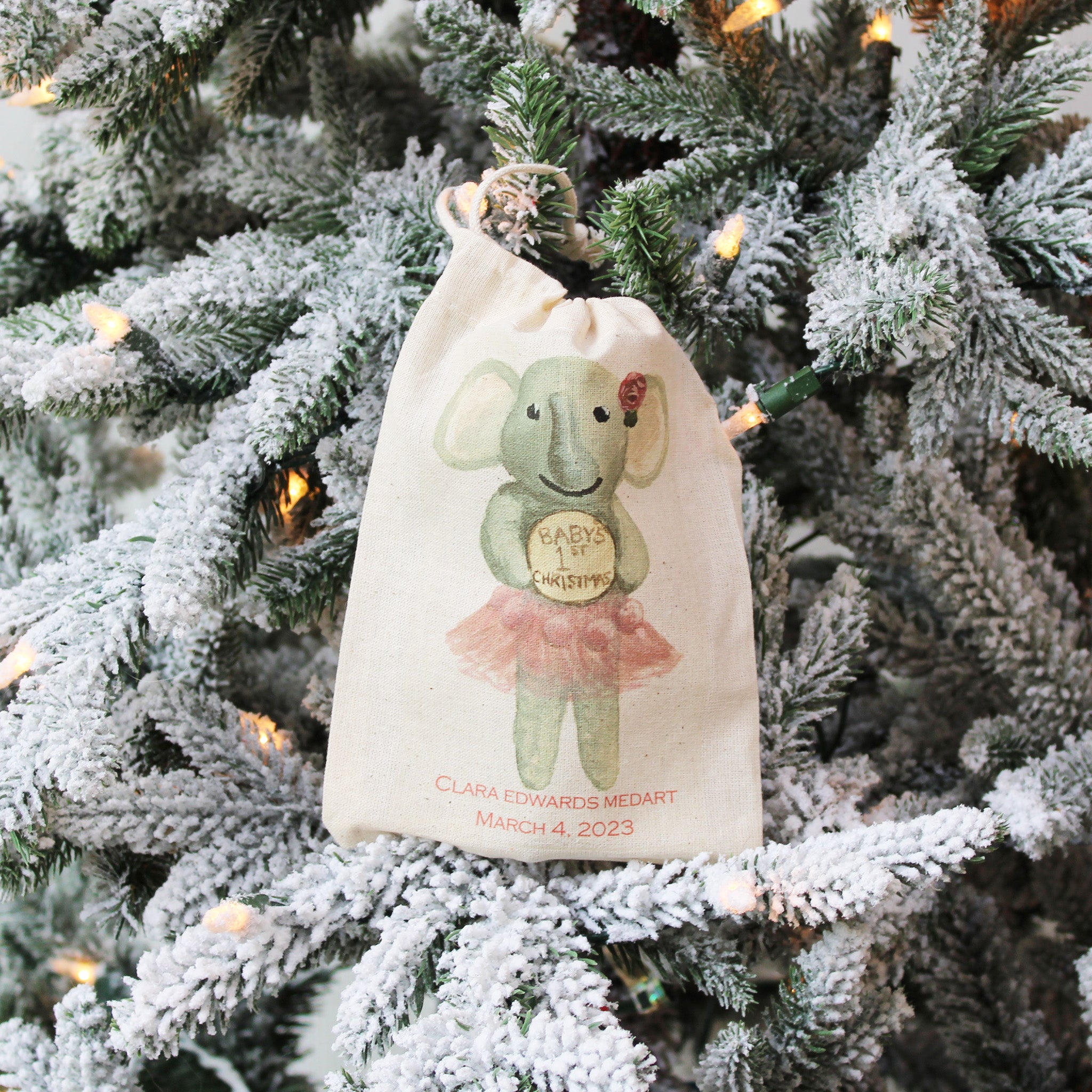Baby's 1st Christmas Elephant Ornament