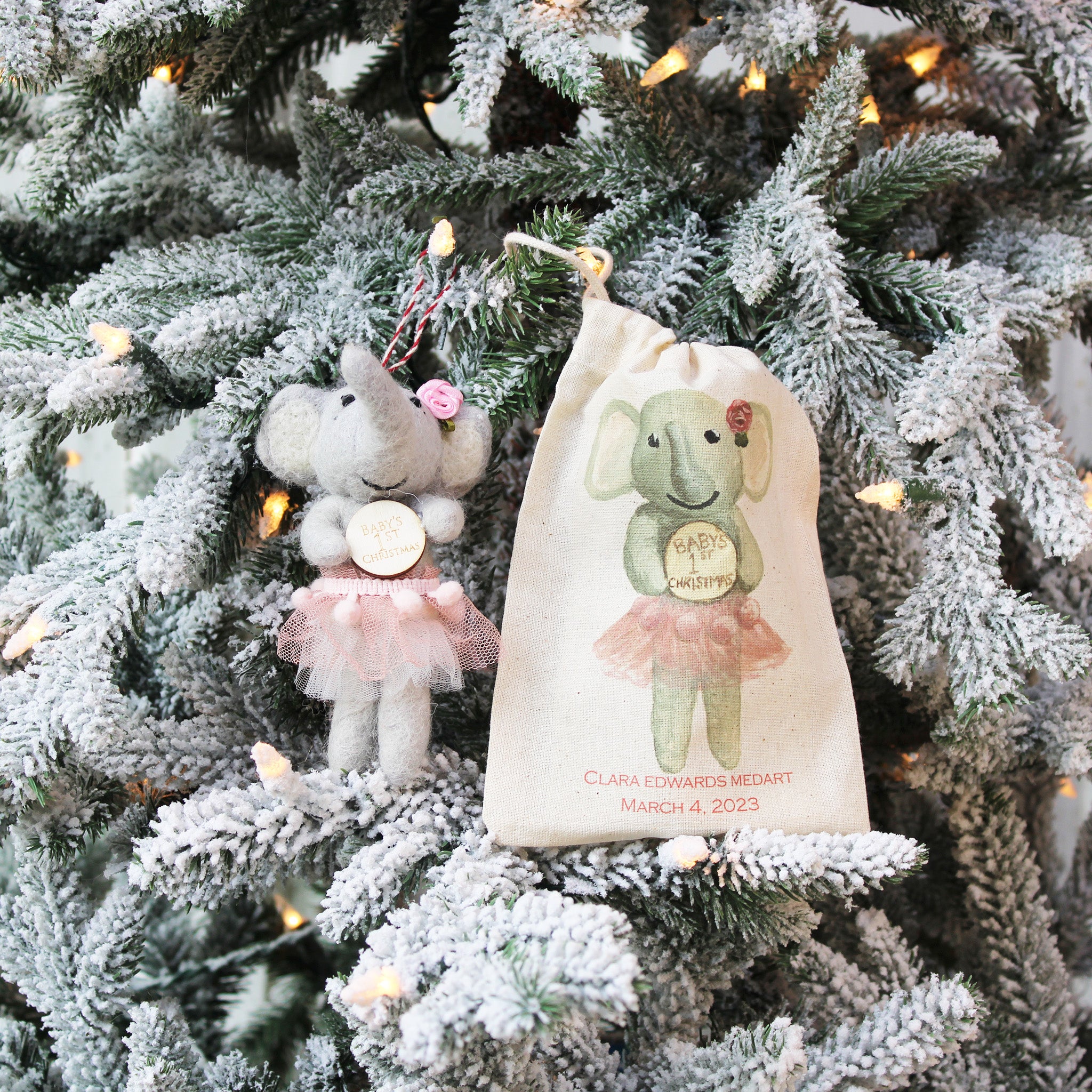 Baby's 1st Christmas Elephant Ornament