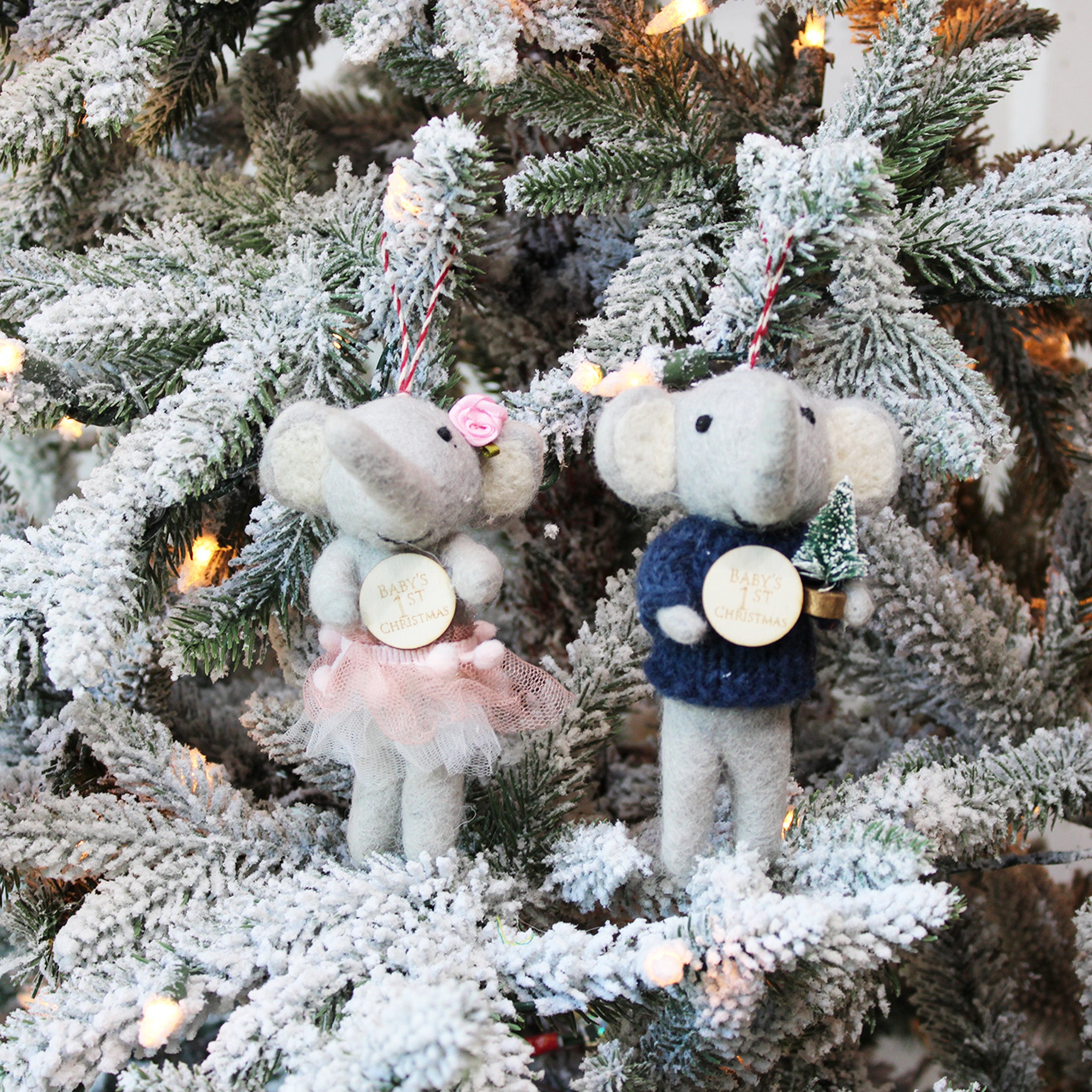 Baby's 1st Christmas Elephant Ornament