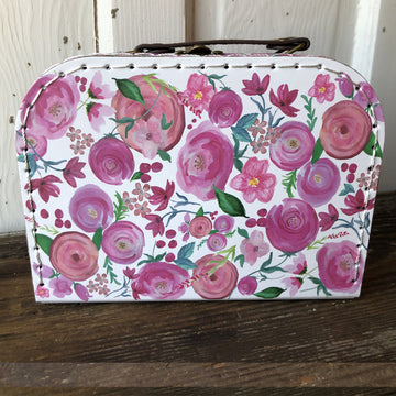 Floral Cardboard Suitcase