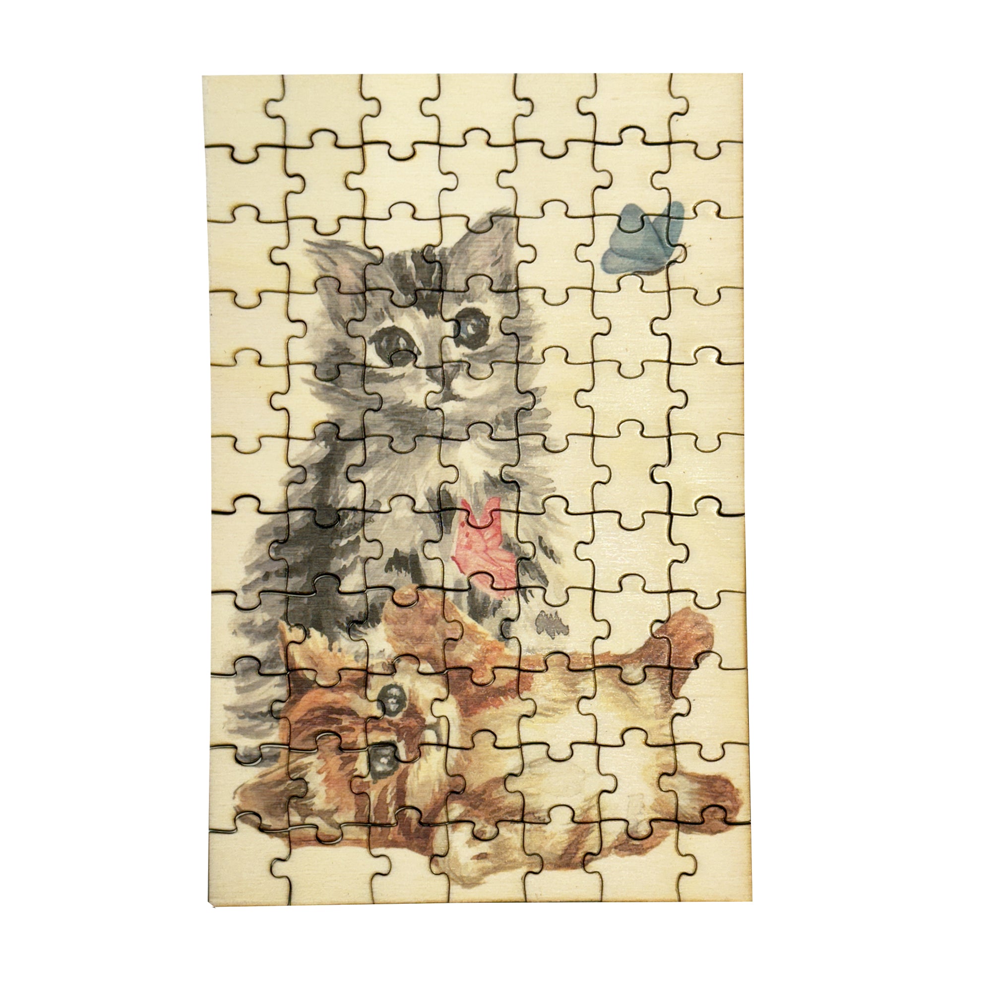 Kittens And Butterflies Wooden Puzzle
