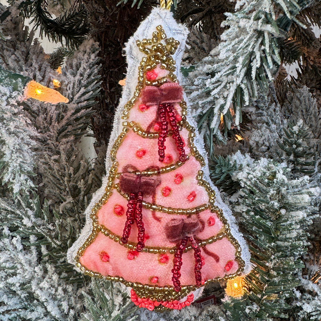 Felt Christmas Tree Personalized Ornament