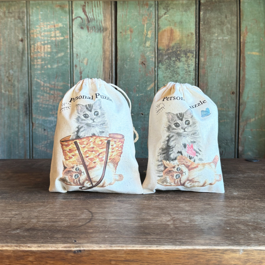 Kittens in Tote Wooden Puzzle