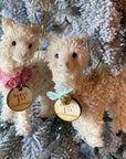 Baby Girl Llama Personalized Christmas Ornament