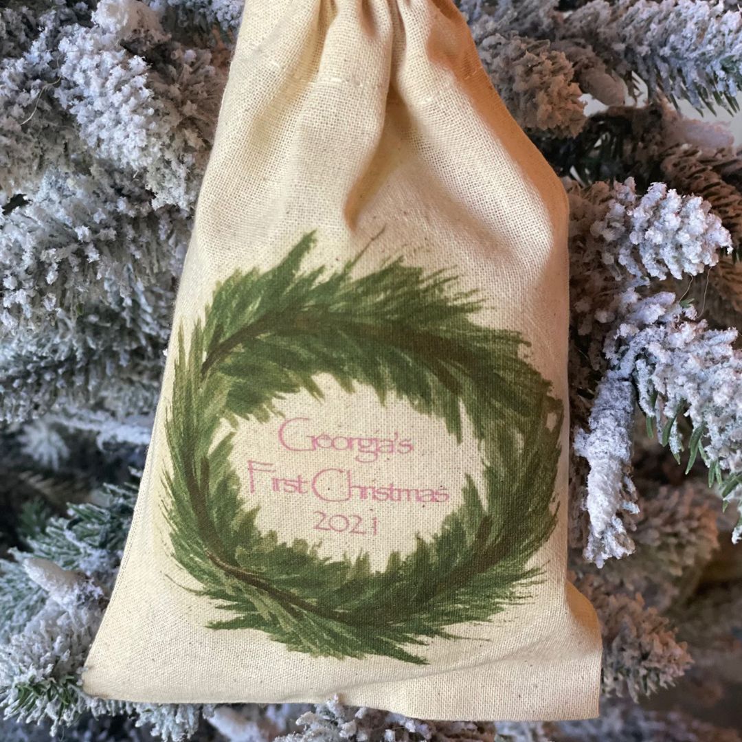 Baby 1st Christmas Llama Personalized Ornament