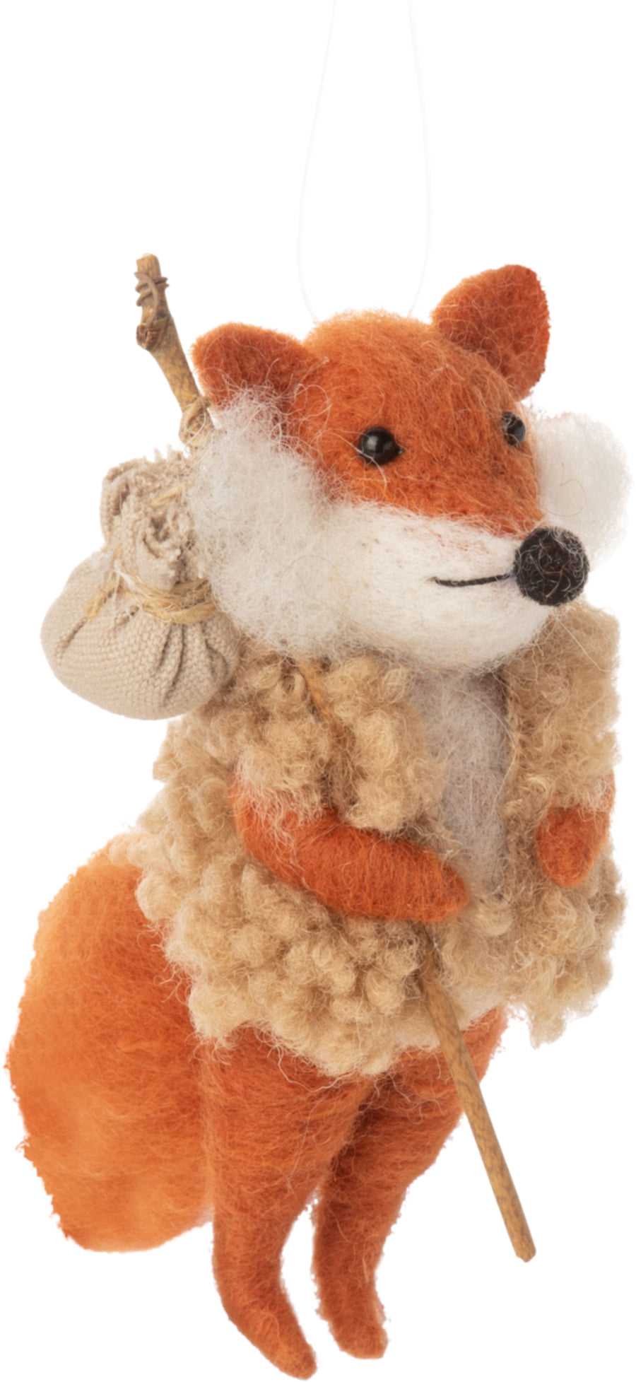 Hiking Fox Ornament