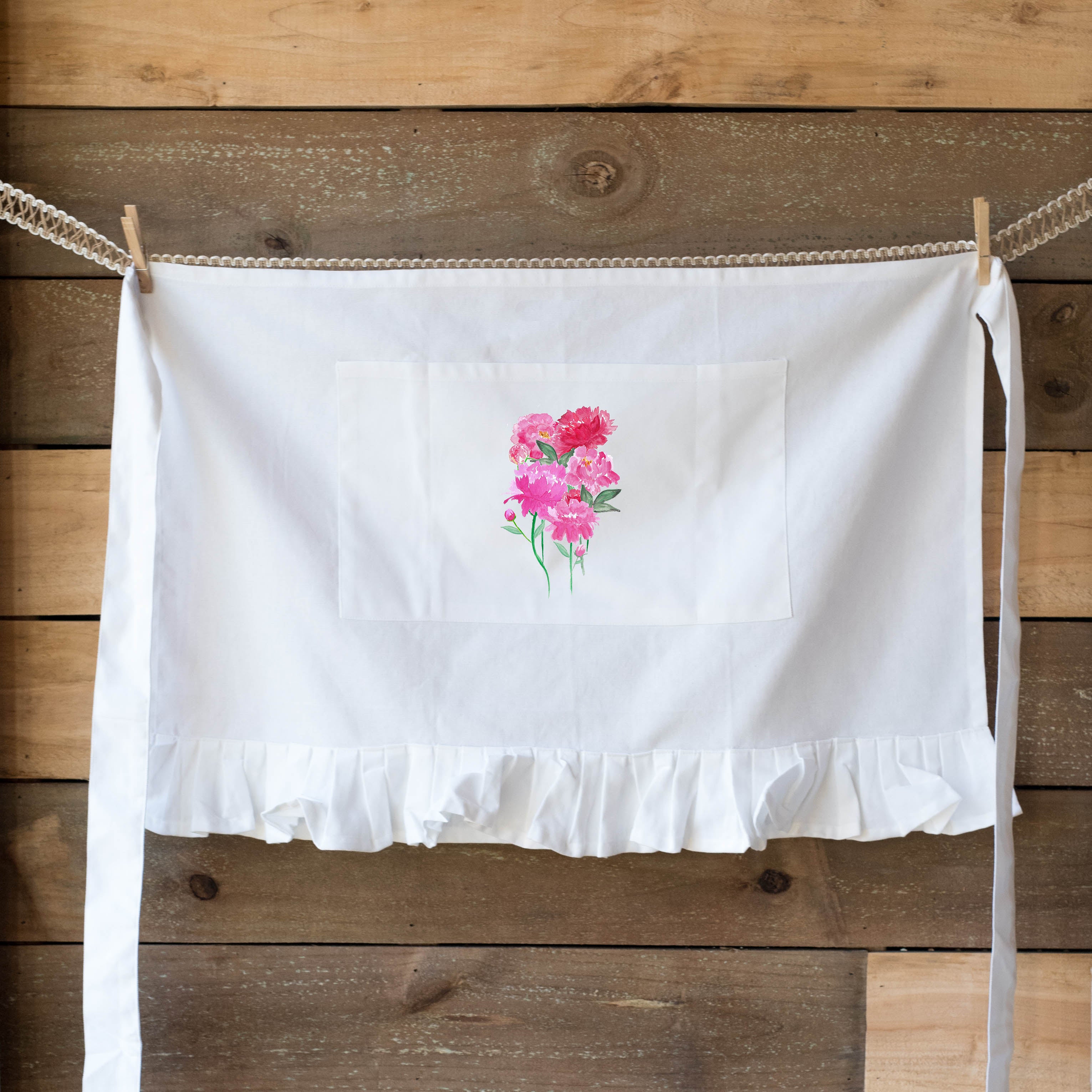 Peonies Apron