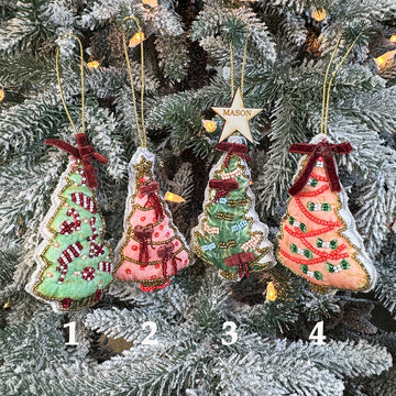 Felt Christmas Tree Personalized Ornament