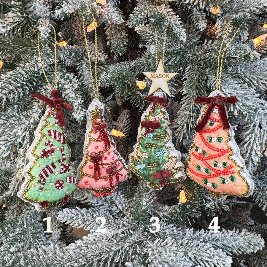 Felt Christmas Tree Personalized Ornament