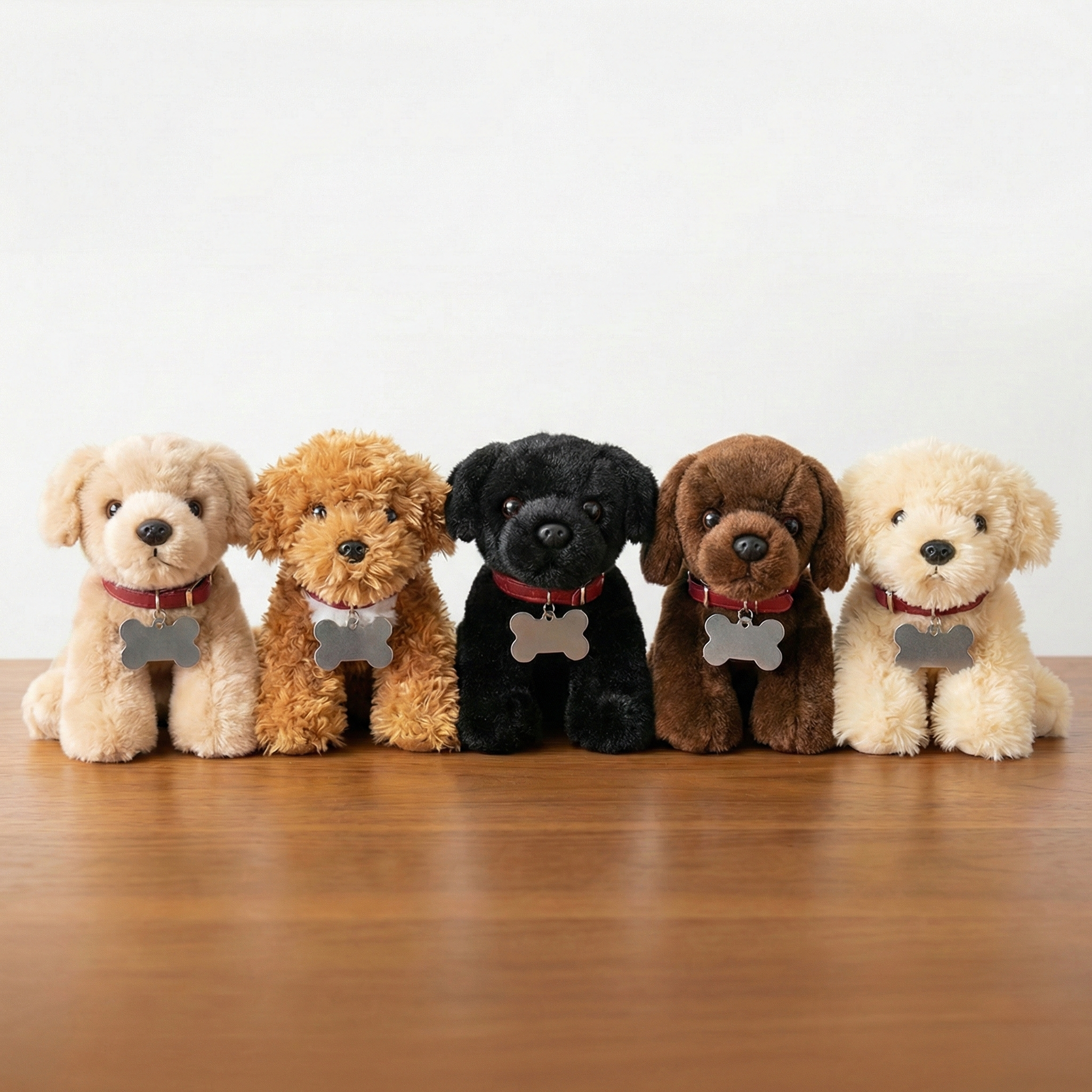 Mini Plush Puppy Dog Toy With Personalized Tag