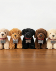 Mini Plush Puppy Dog Toy With Personalized Tag