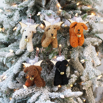 Angel Curly Dog Ornament (LIMITED QUANTITIES)