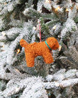 Curly Doodle Dog Personalized Ornament