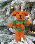 Apricot Curly Doodle With Curly Doodle Sweater Ornament (LIMITED QUANTITY)