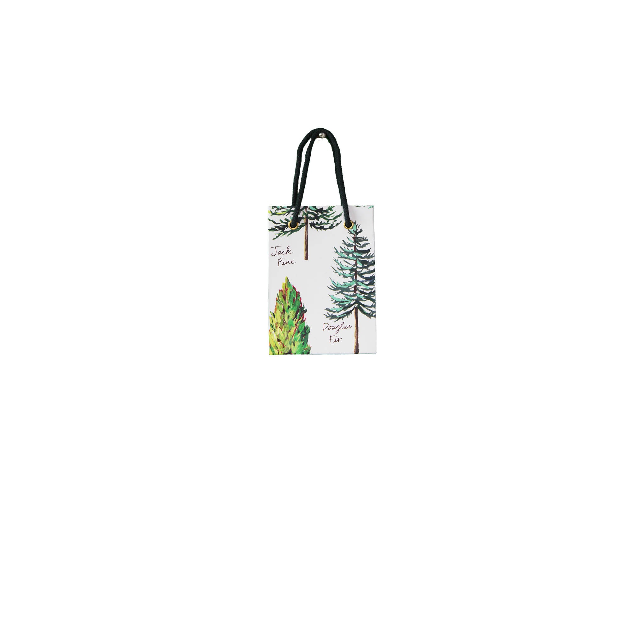 Christmas Pines Paper Gift Bag Set