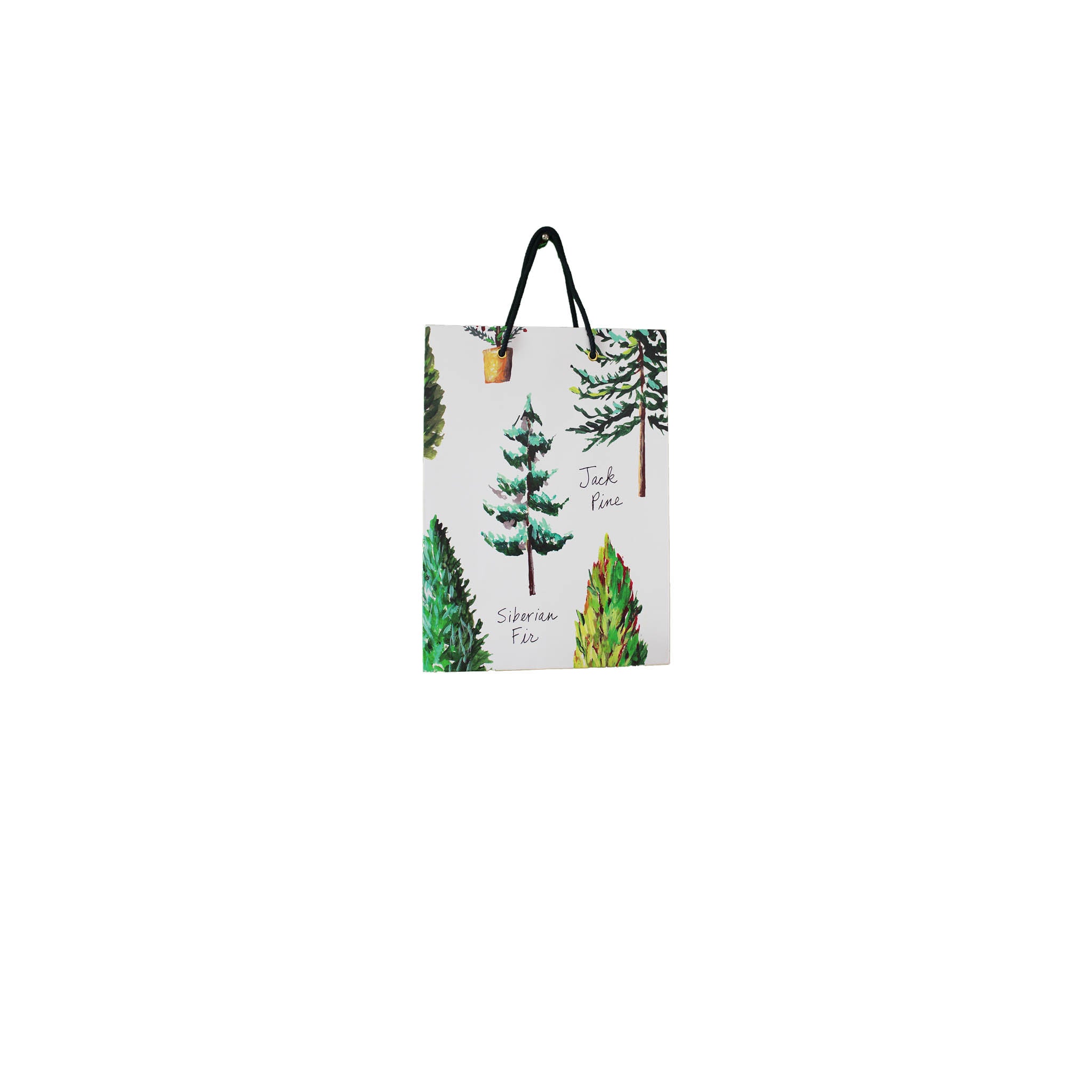 Christmas Pines Paper Gift Bag Set