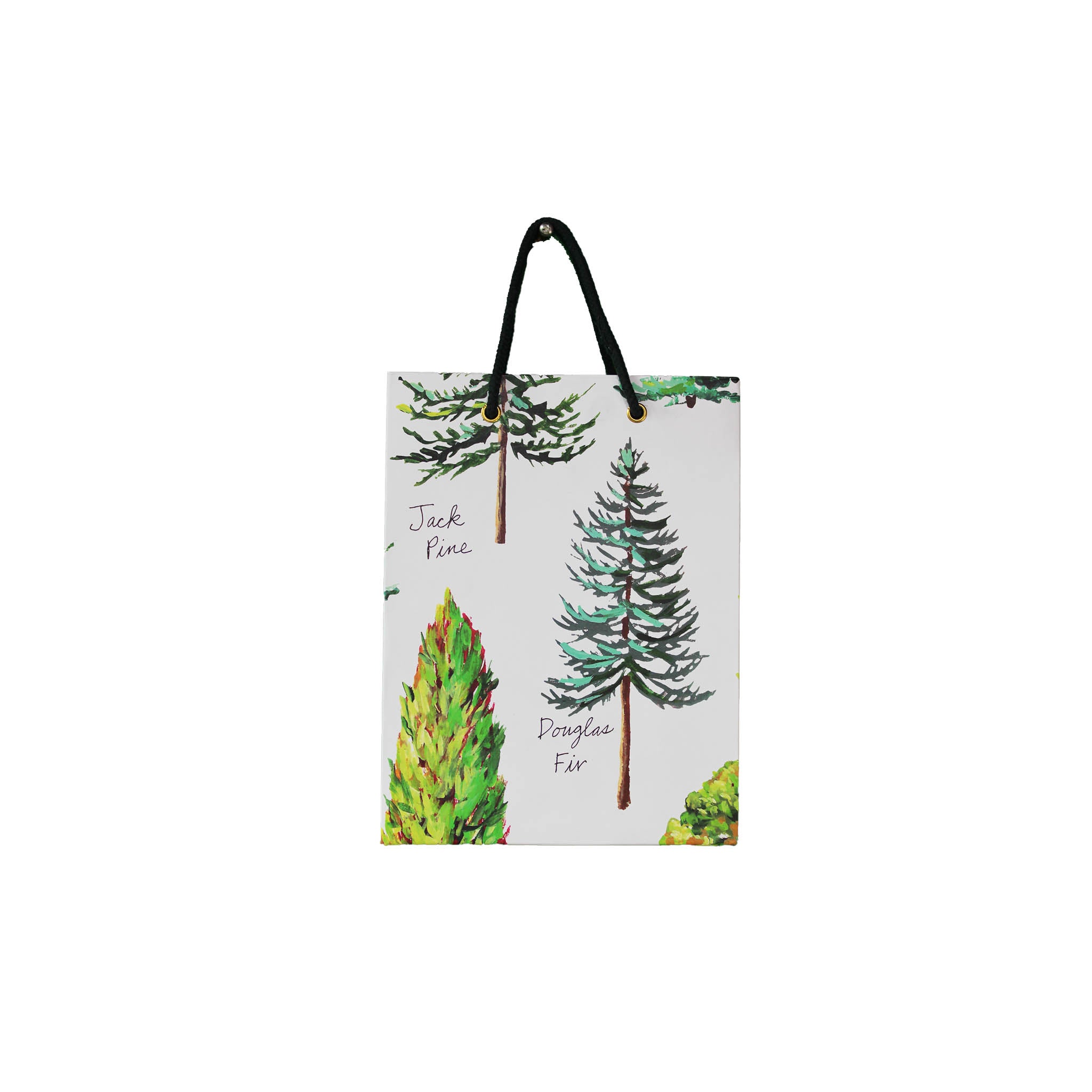 Christmas Pines Paper Gift Bag Set