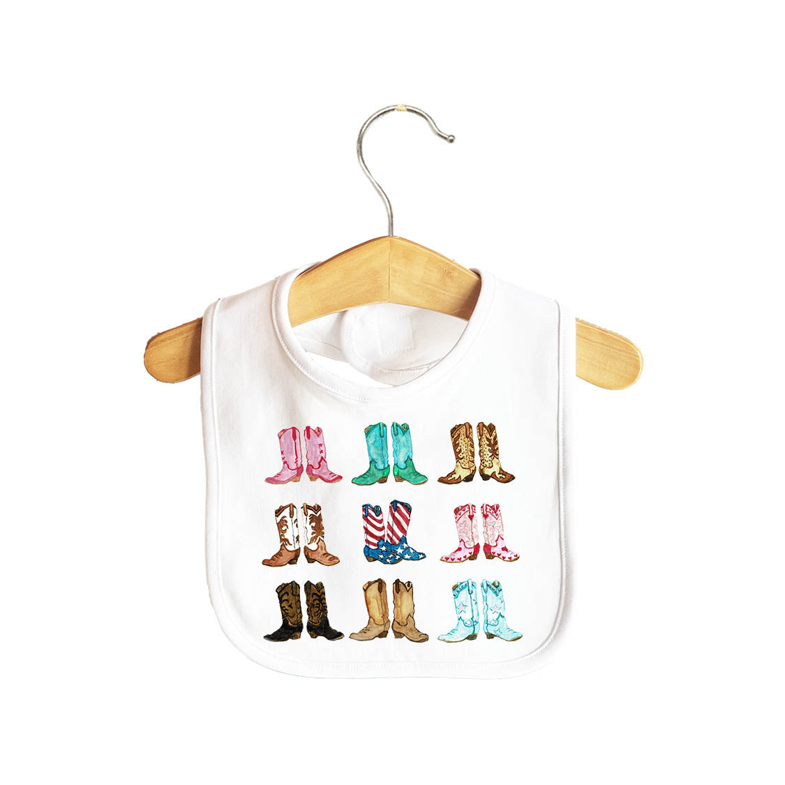 Cowboy Boots Baby Bib