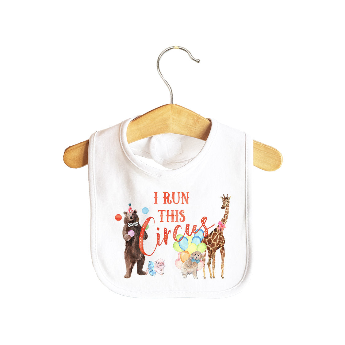 I Run This Circus Baby Bib