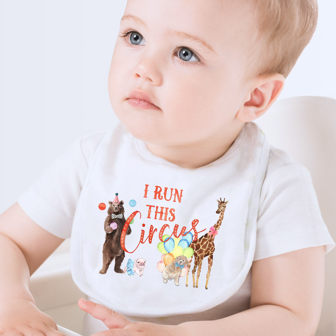 I Run This Circus Baby Bib
