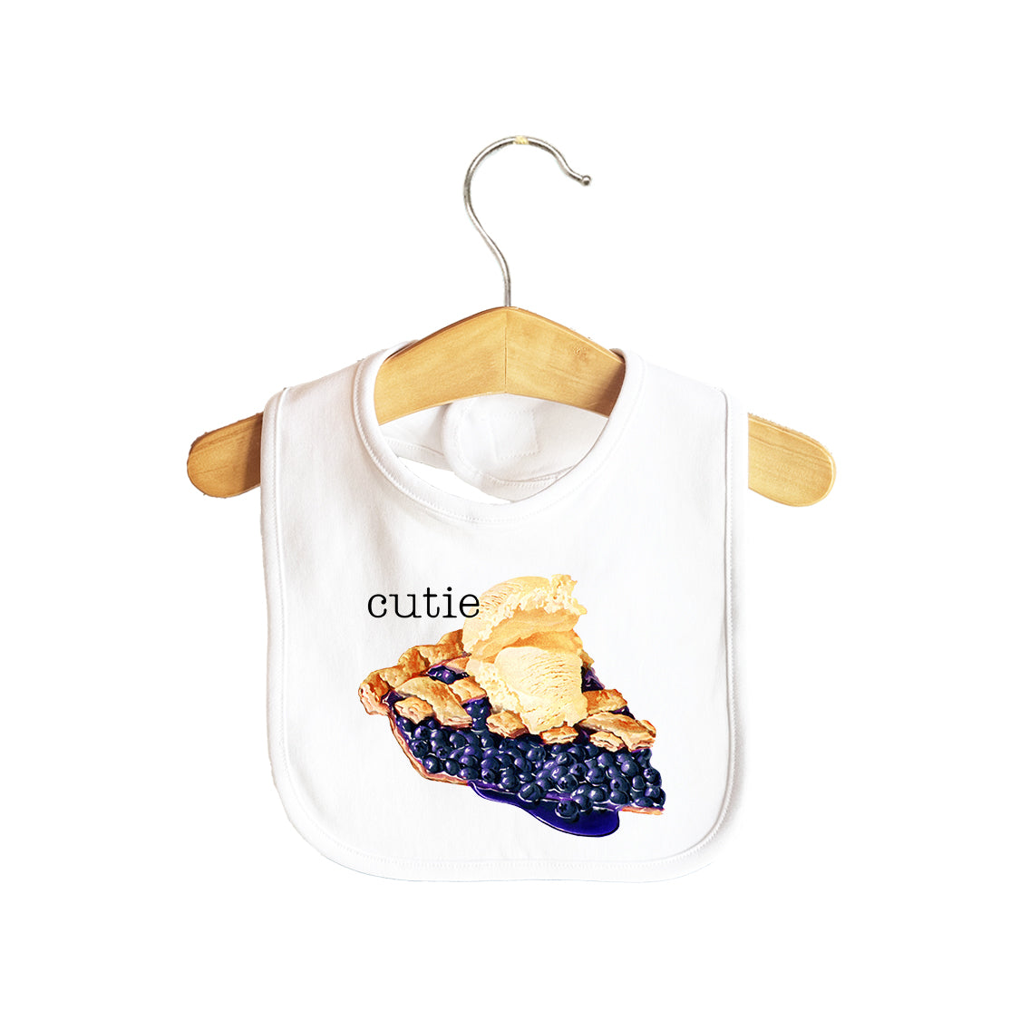 Cutie Pie Blueberry Baby Bib