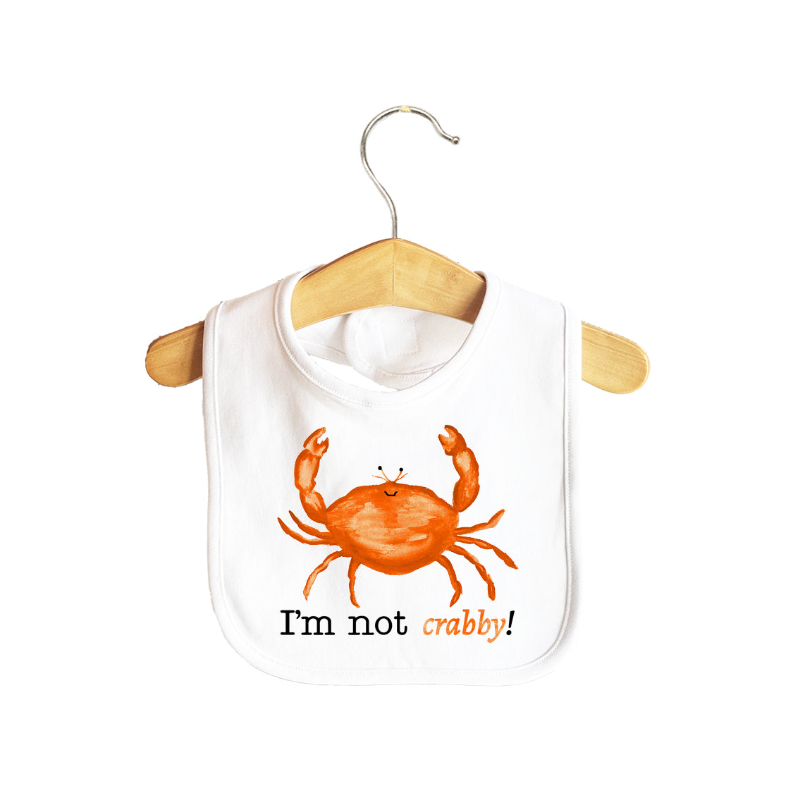I'm not Crabby Baby Bib