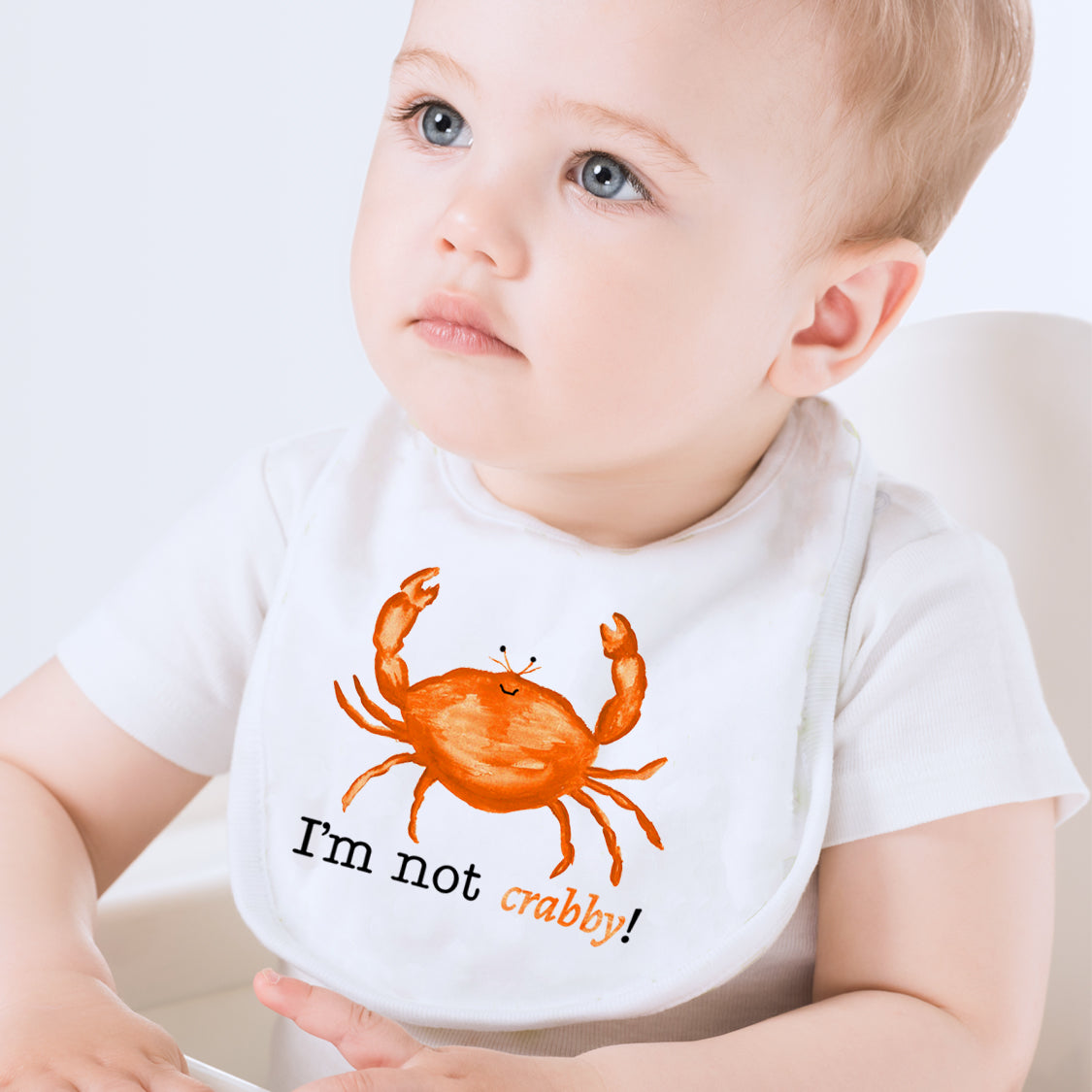 I'm not Crabby Baby Bib