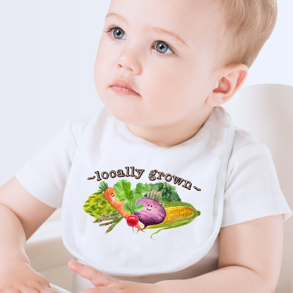 Locally Grown Baby Bib