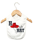 H is For Hat Baby Bib