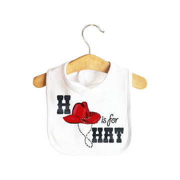 H is For Hat Baby Bib