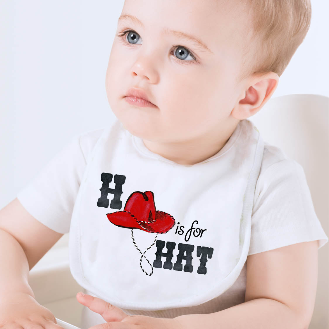 H is For Hat Baby Bib