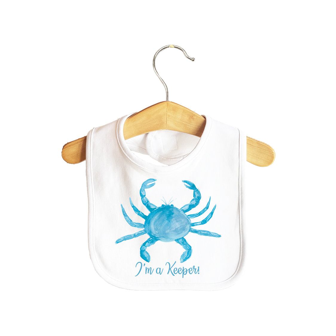 I'm a Keeper Crab Baby Bib