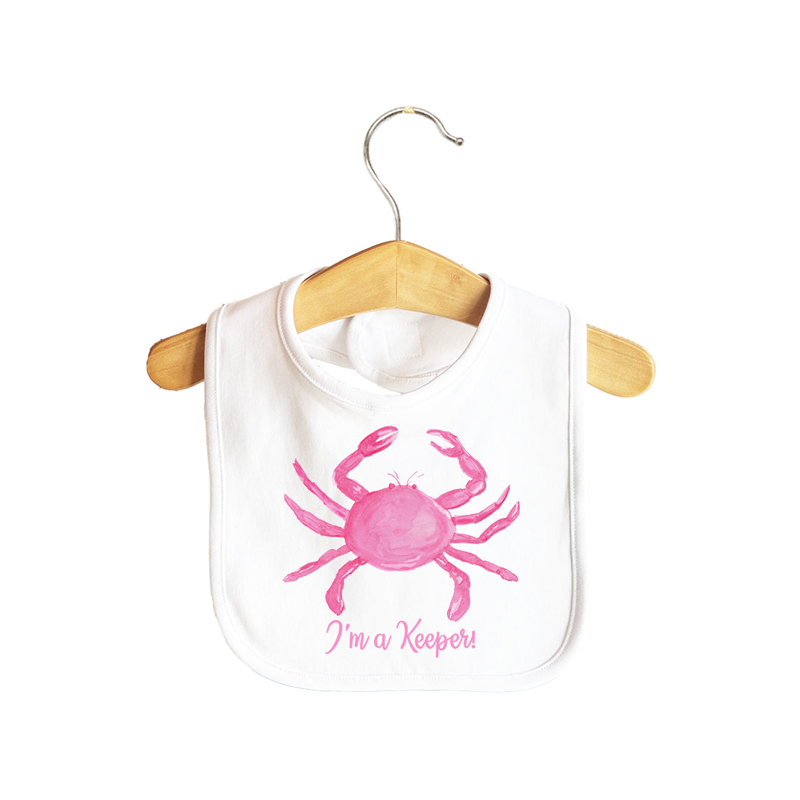 I'm a Keeper Crab Baby Bib