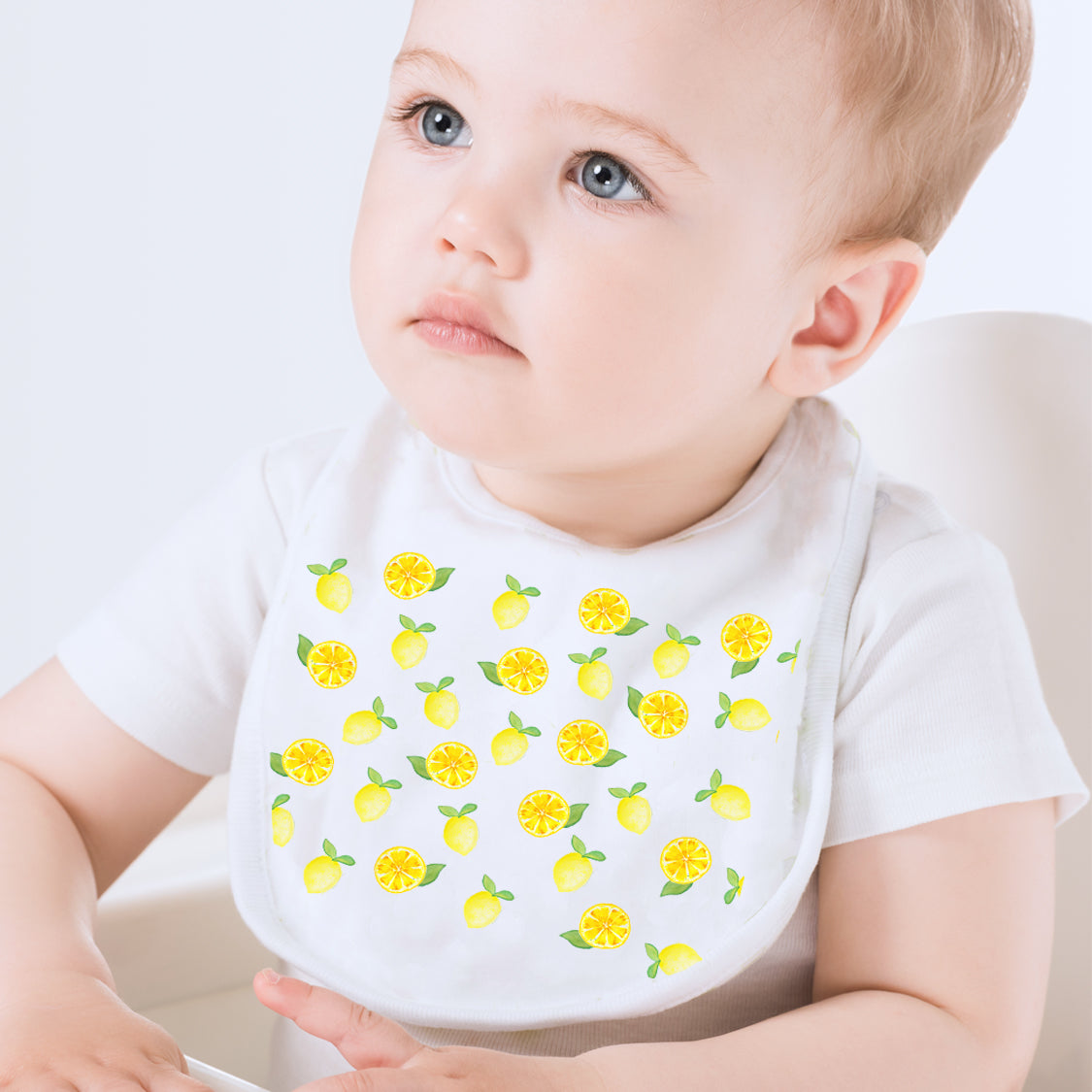 Lemon Collage Baby Bib