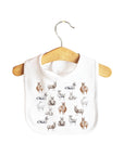 Llama Collage Baby Bib