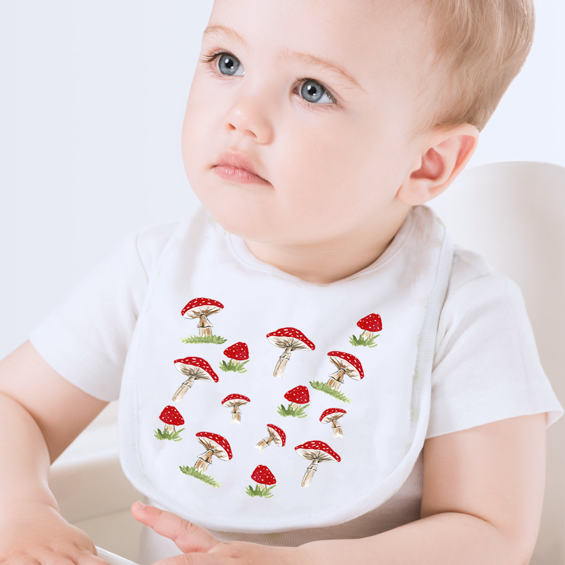 Mushrooms Baby Bib
