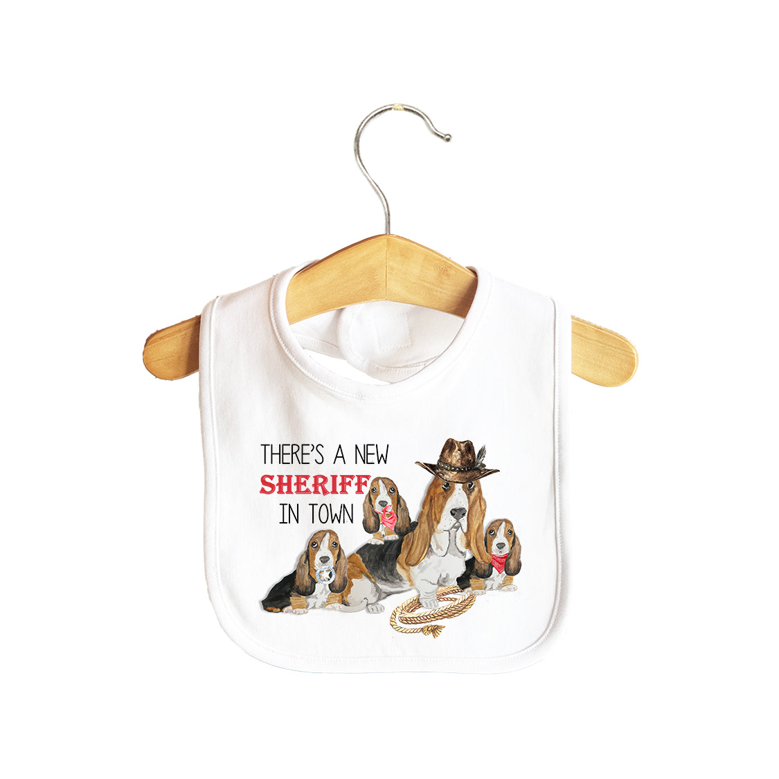 There's a new sheriff in town Baby Bib