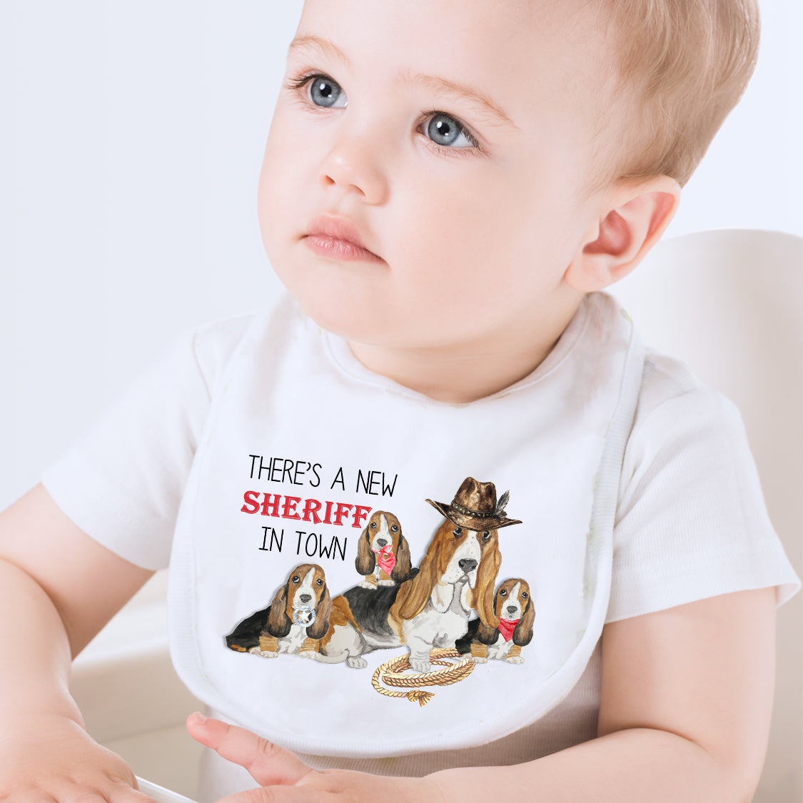 There's a new sheriff in town Baby Bib