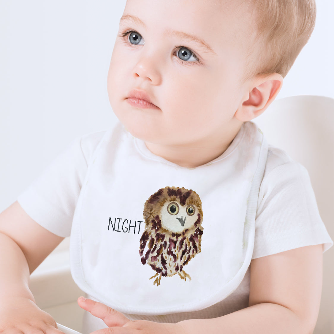 Night Owl Baby Bib