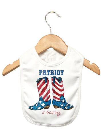 Patriot In Training Baby Bib