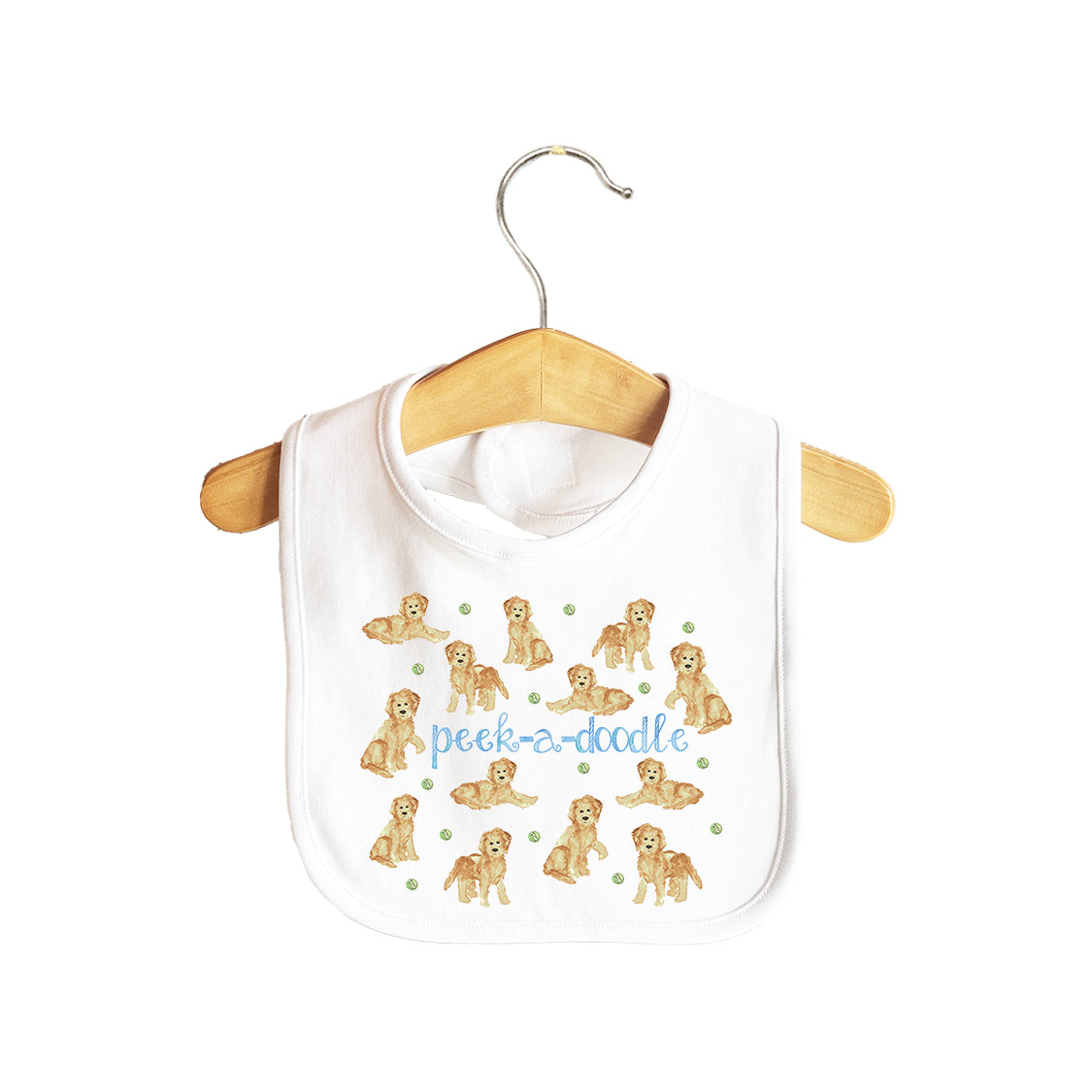 Peek-a-doodle Baby Bib
