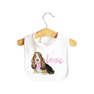 Puppy Love Baby Bib