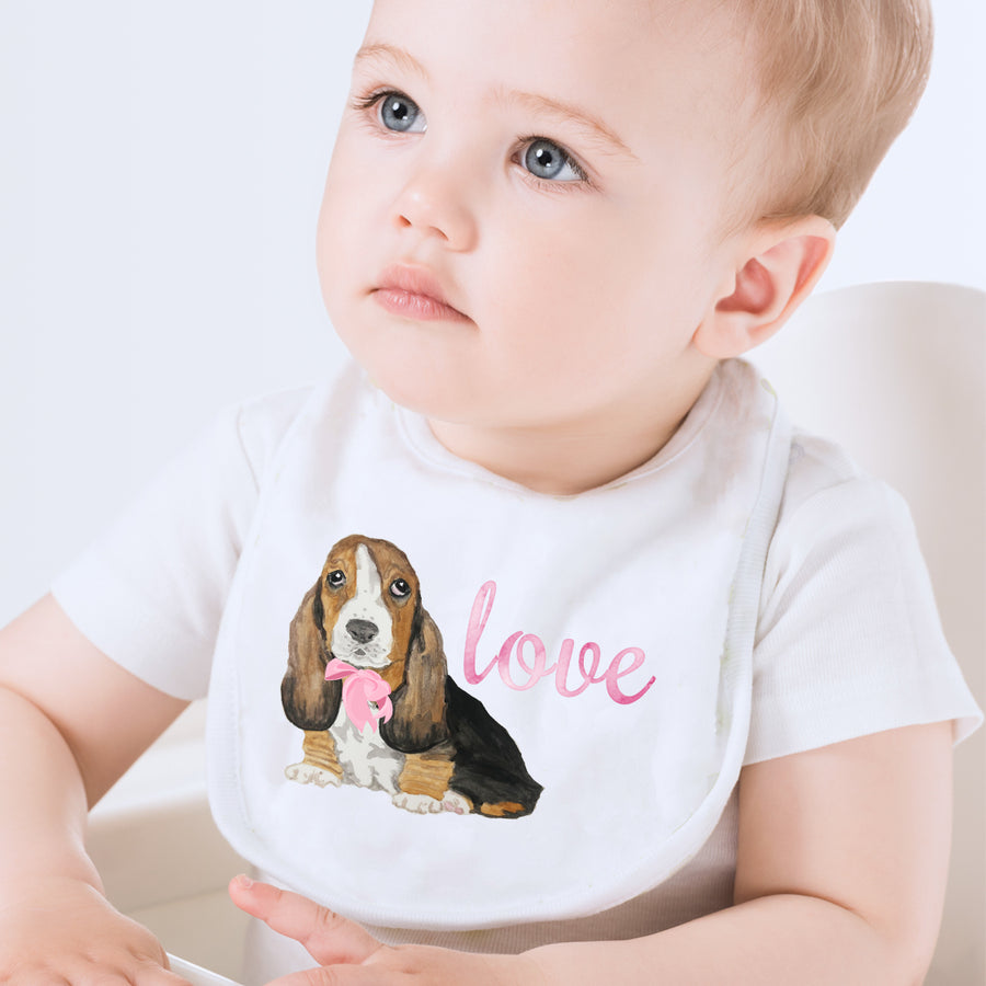Puppy Love Baby Bib