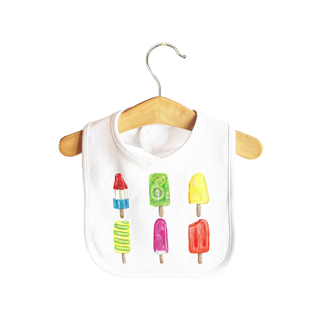 Popsicle Collage Baby Bib