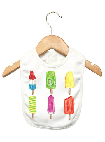 Popsicle Collage Baby Bib