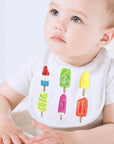Popsicle Collage Baby Bib